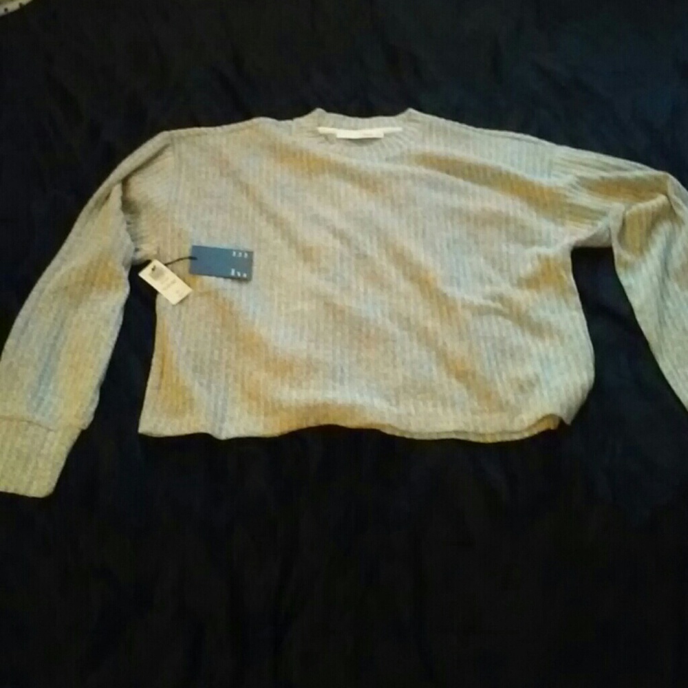 Heather grey sweater